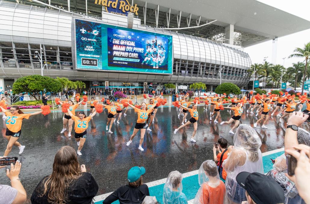 Pre-Game Performance at the South Plaza Fountains