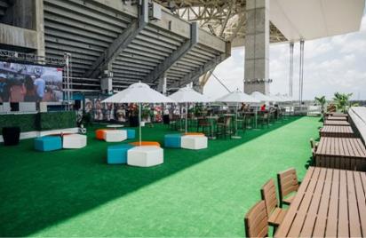 The Overlook private pre-game tailgate space