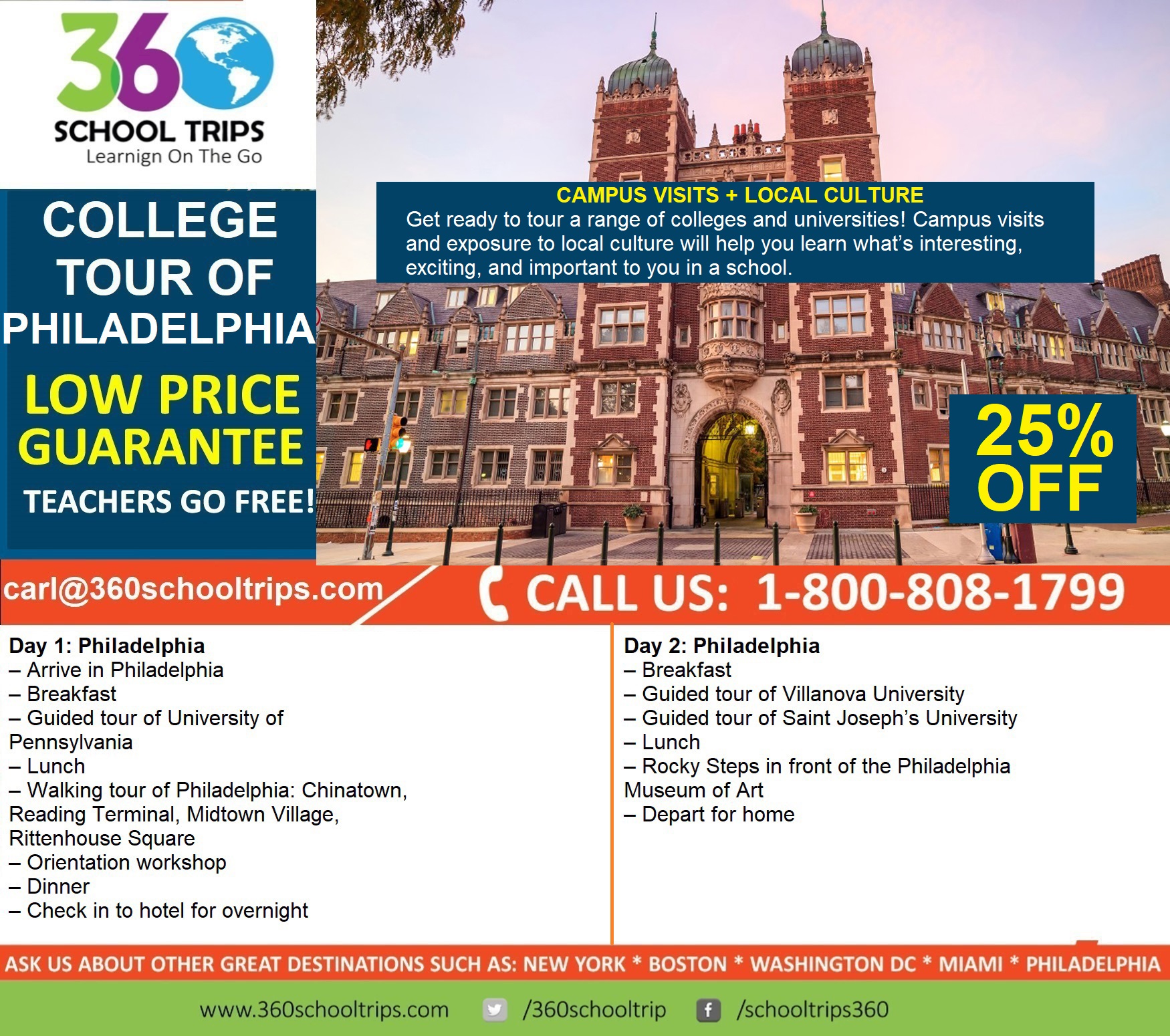 College Tour of Philadelphia
